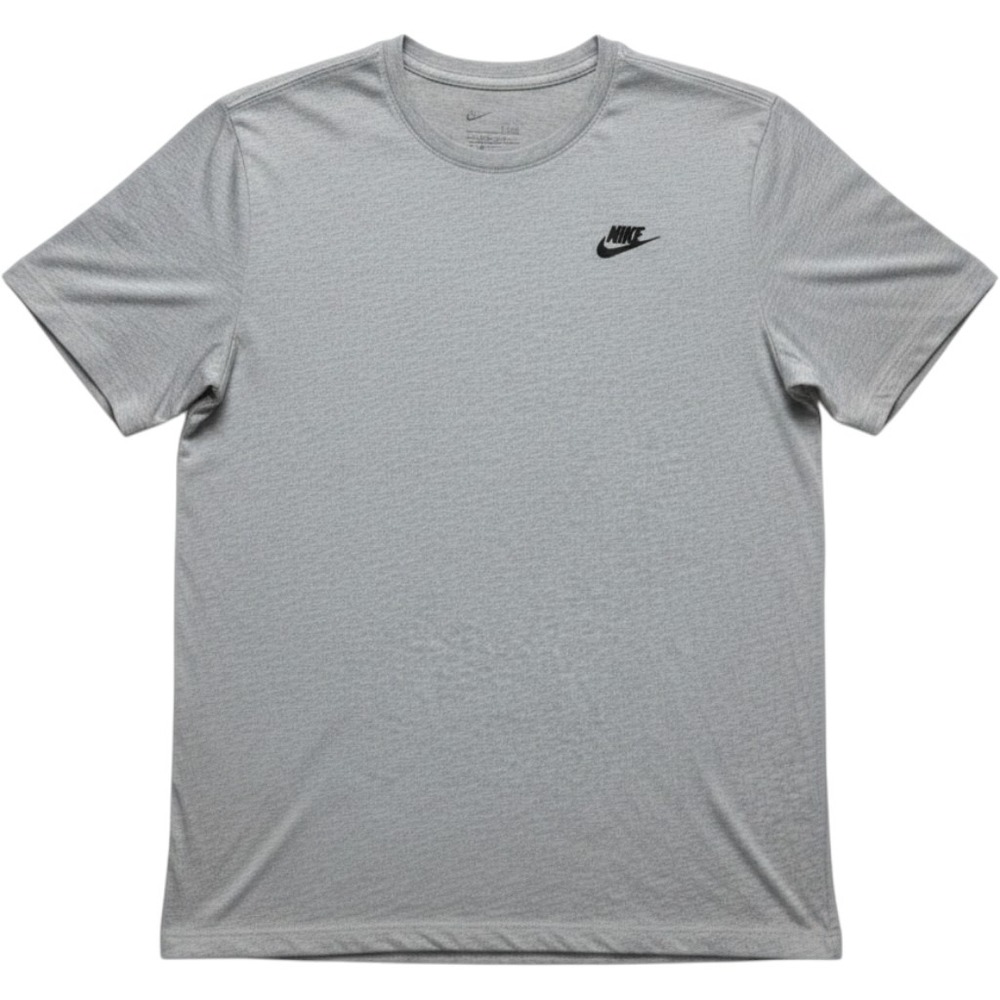 Nike Mens Sportswear Athletic Cut Embroidered Logo T-Shirt Gray XL AR4997-063